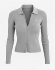 Elaine Cotton & Cashmere Zip Cardigan