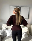 Merino wool cashmere cardigan - lifestyle shot